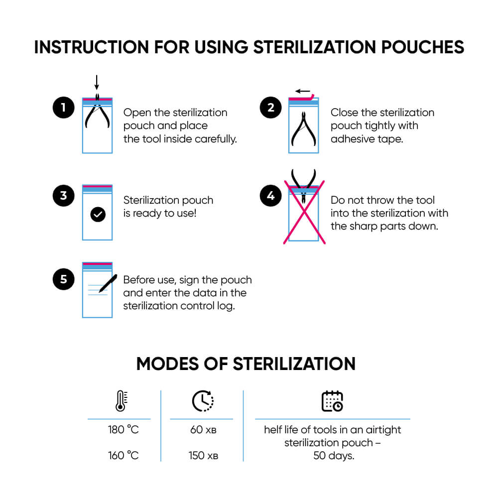 MicroStop PROzori Sterilization Pouches Class 4 Indicator- 60x100 mm (100 Pcs)