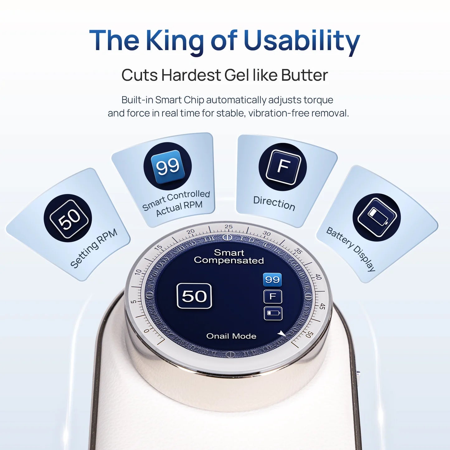 O NAIL AI Precision Pink Nail Drill