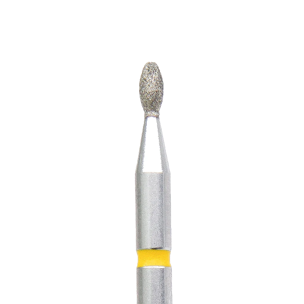 KMIZ - Diamond Nail Drill Bit Yellow Pointed bud 1.6-3.4VF (#130)