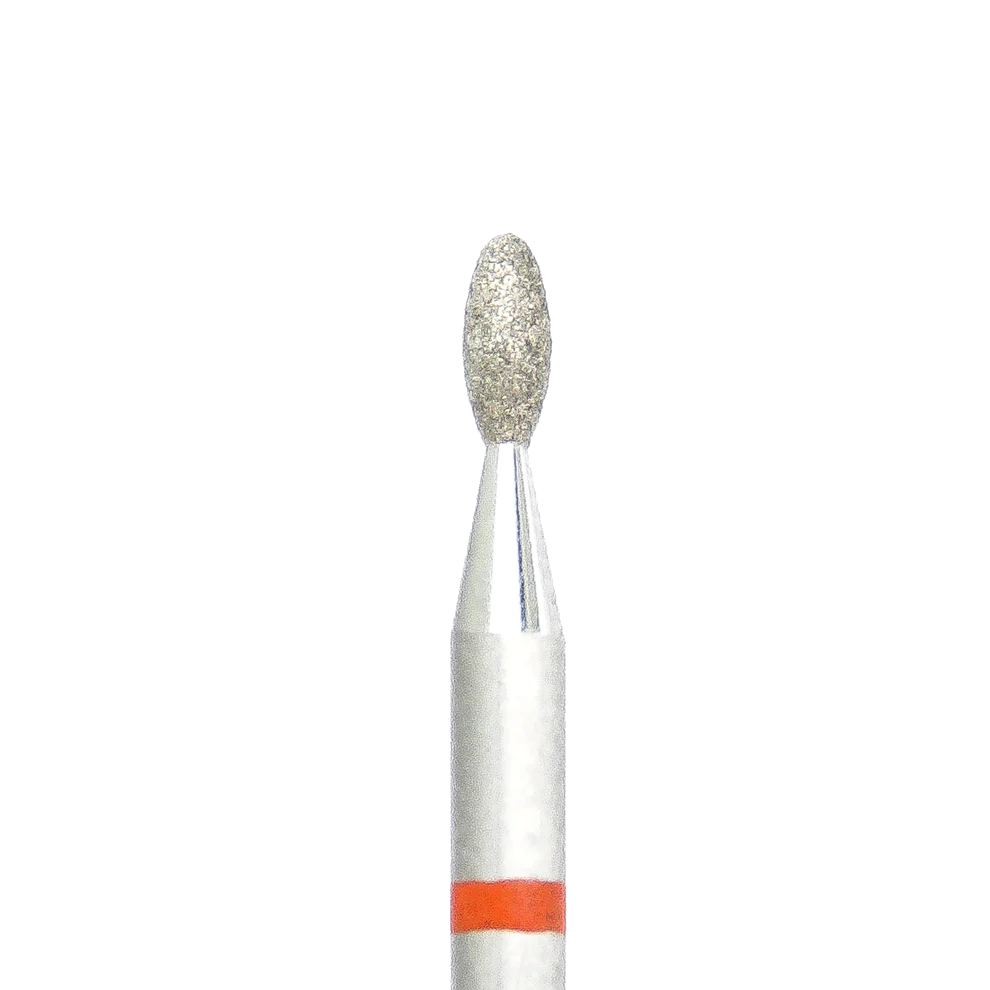 KMIZ - Diamond Nail Drill Bit Red Pointed Bud -1.8-4.5F (#115)