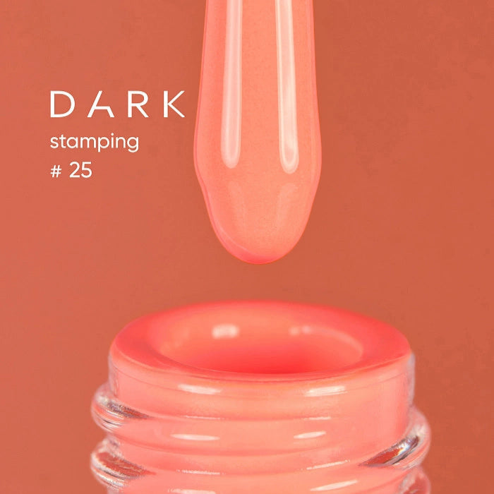 DARK Stamping Polish Neon Peach #25, 10ml