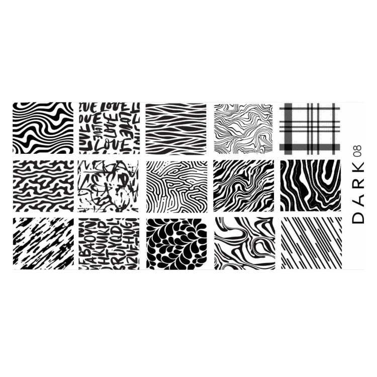 DARK - Stamping Plate 08