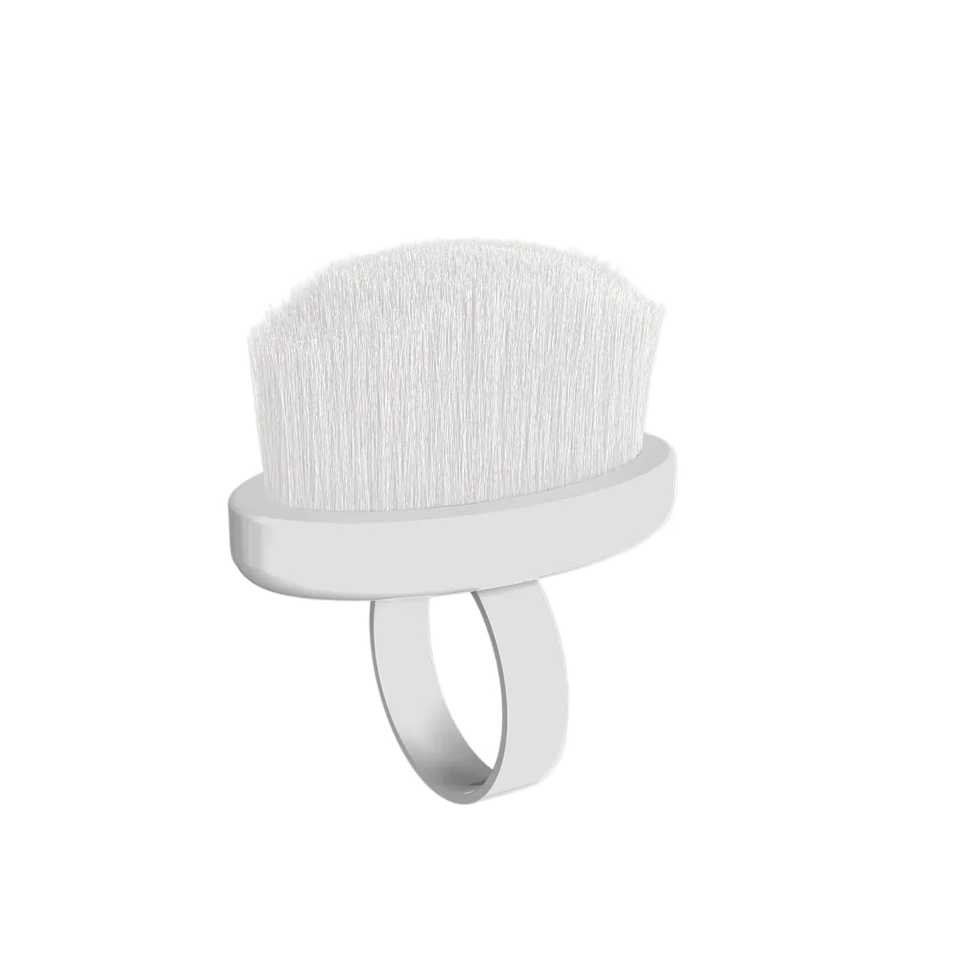 STALEKS - Finger ring manicure brush for dust removal EXPERT 03 mini (10 pcs)- DBE-03-10