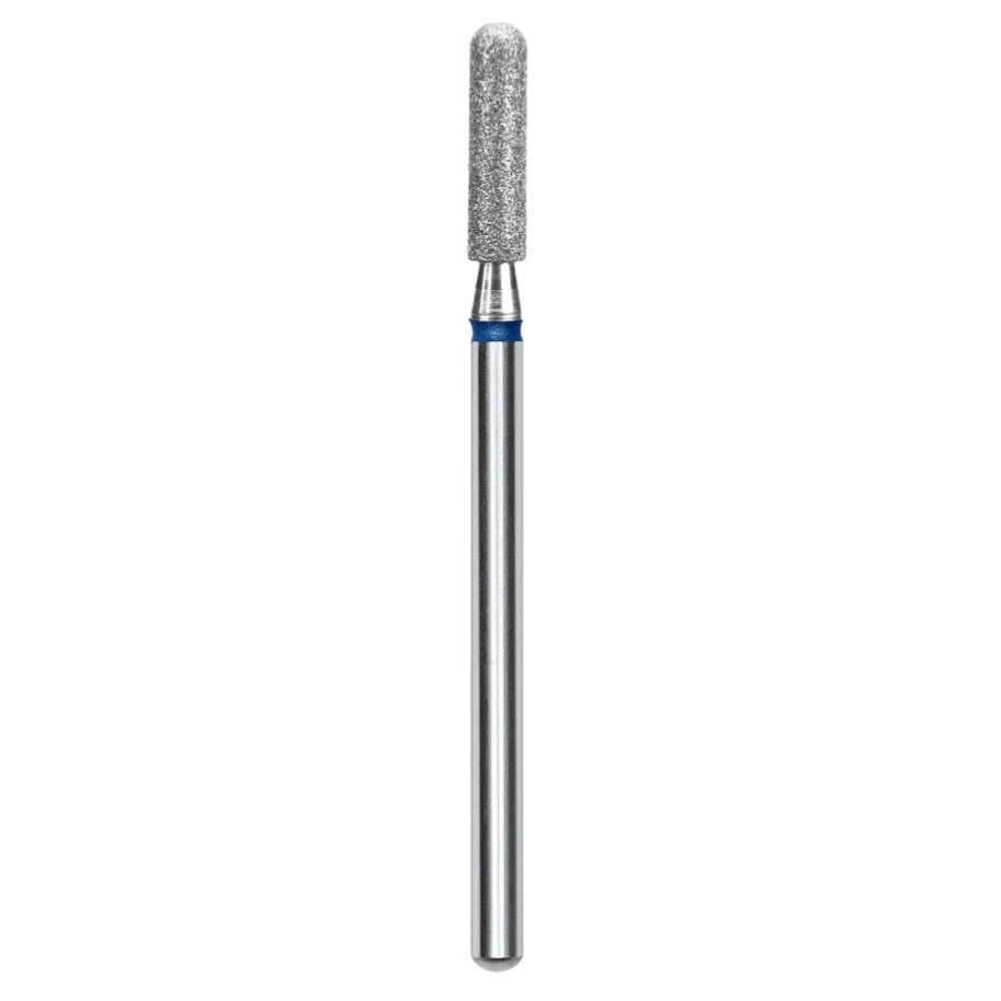 DIAMOND NAIL DRILL BIT, "ROUNDED CYLINDER", BLUE, HEAD DIAMETER 2,5/10MM (FA30B025/10) - STALEKS™