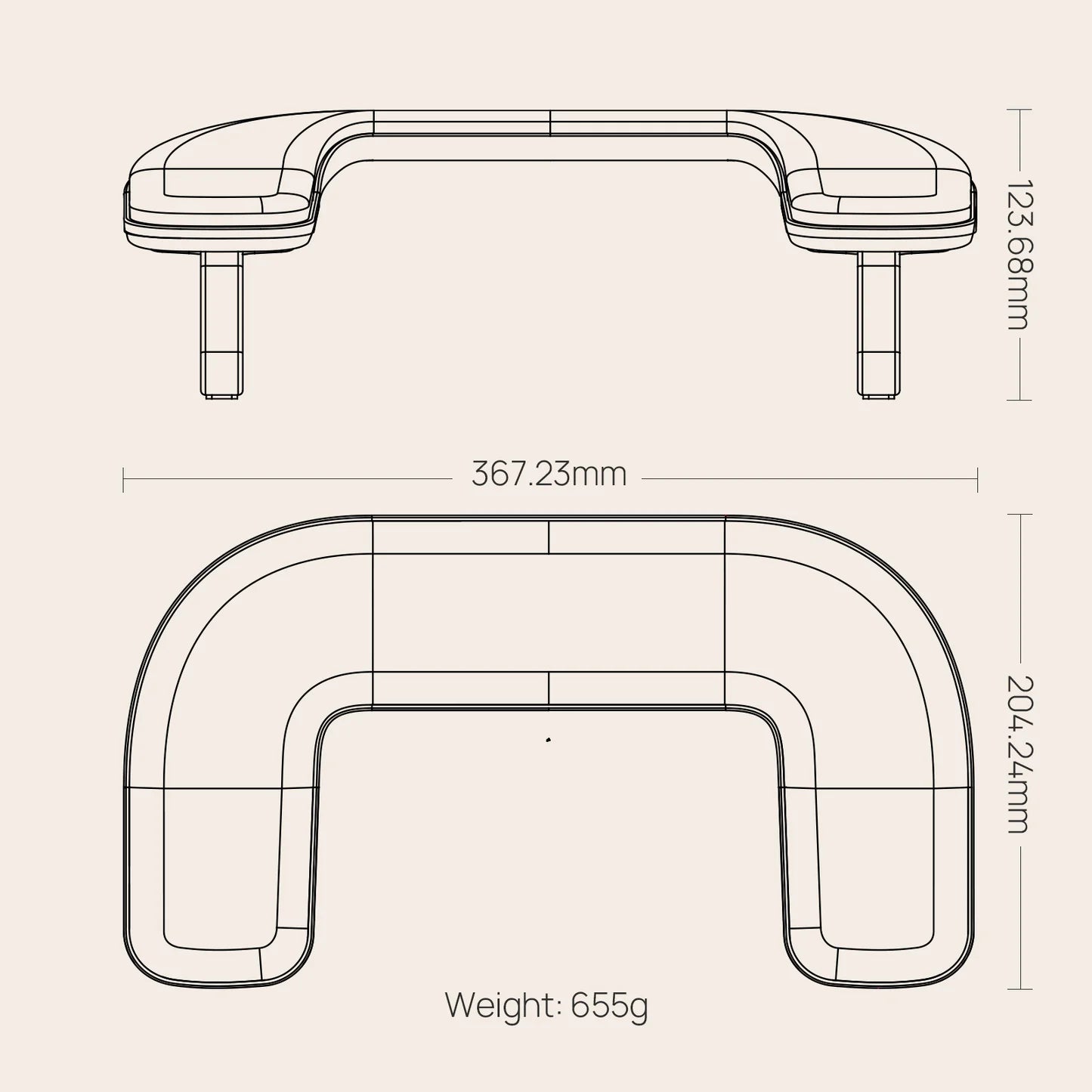 O Nail Ergonomic Arm Rest 1 Plus