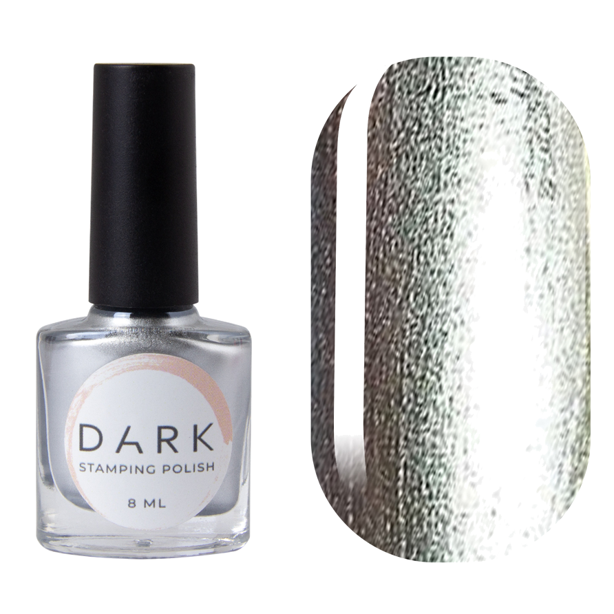 DARK Stamping Polish Silver #03, 10ml