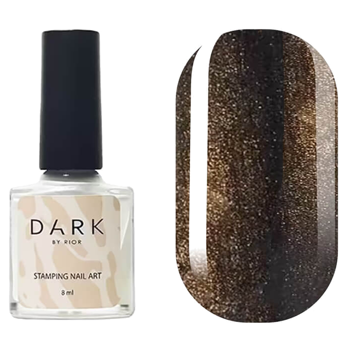 DARK Stamping Polish Brown Metallic #45, 8ml