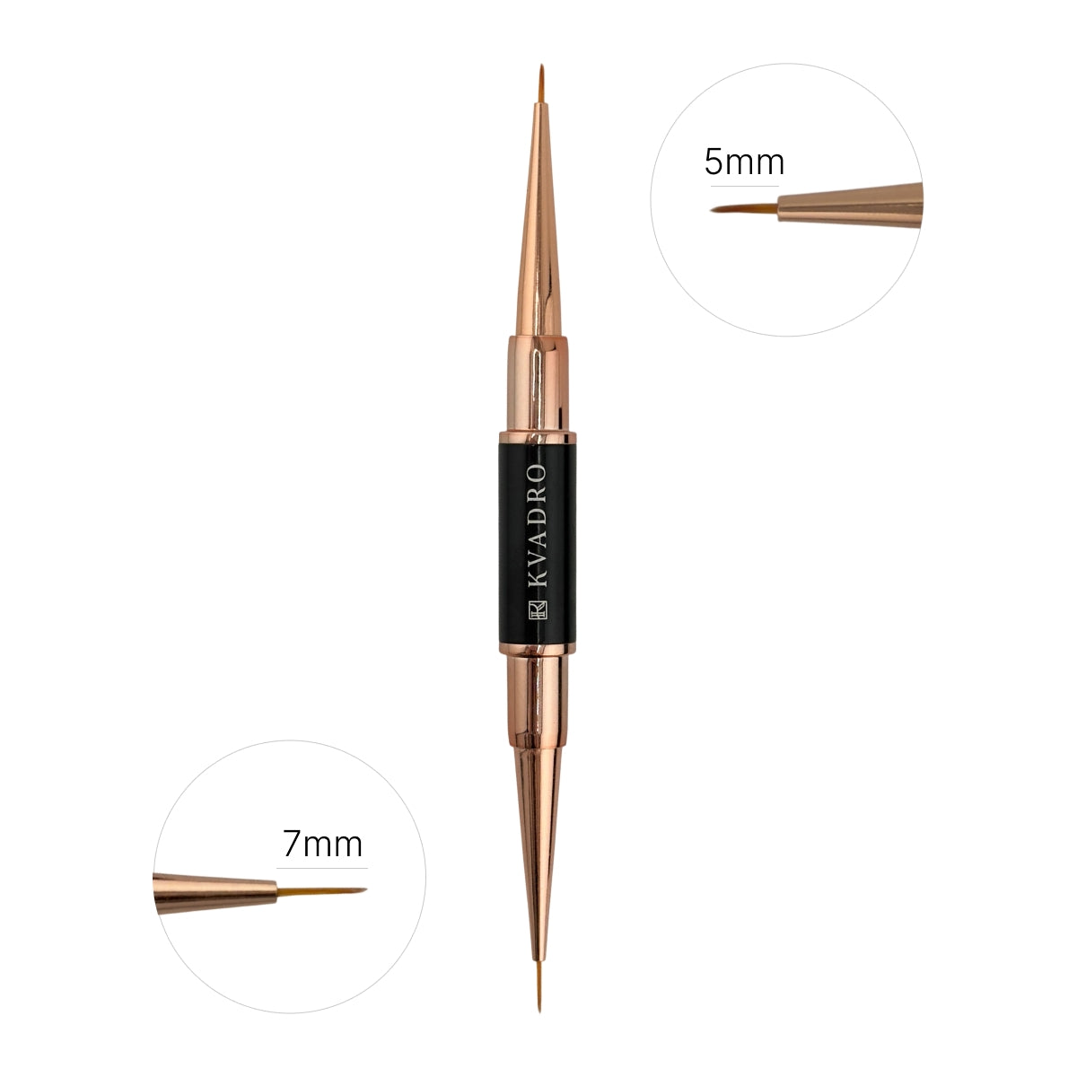 KVADRO Double-Sided Brush - Liner 5mm + 7mm