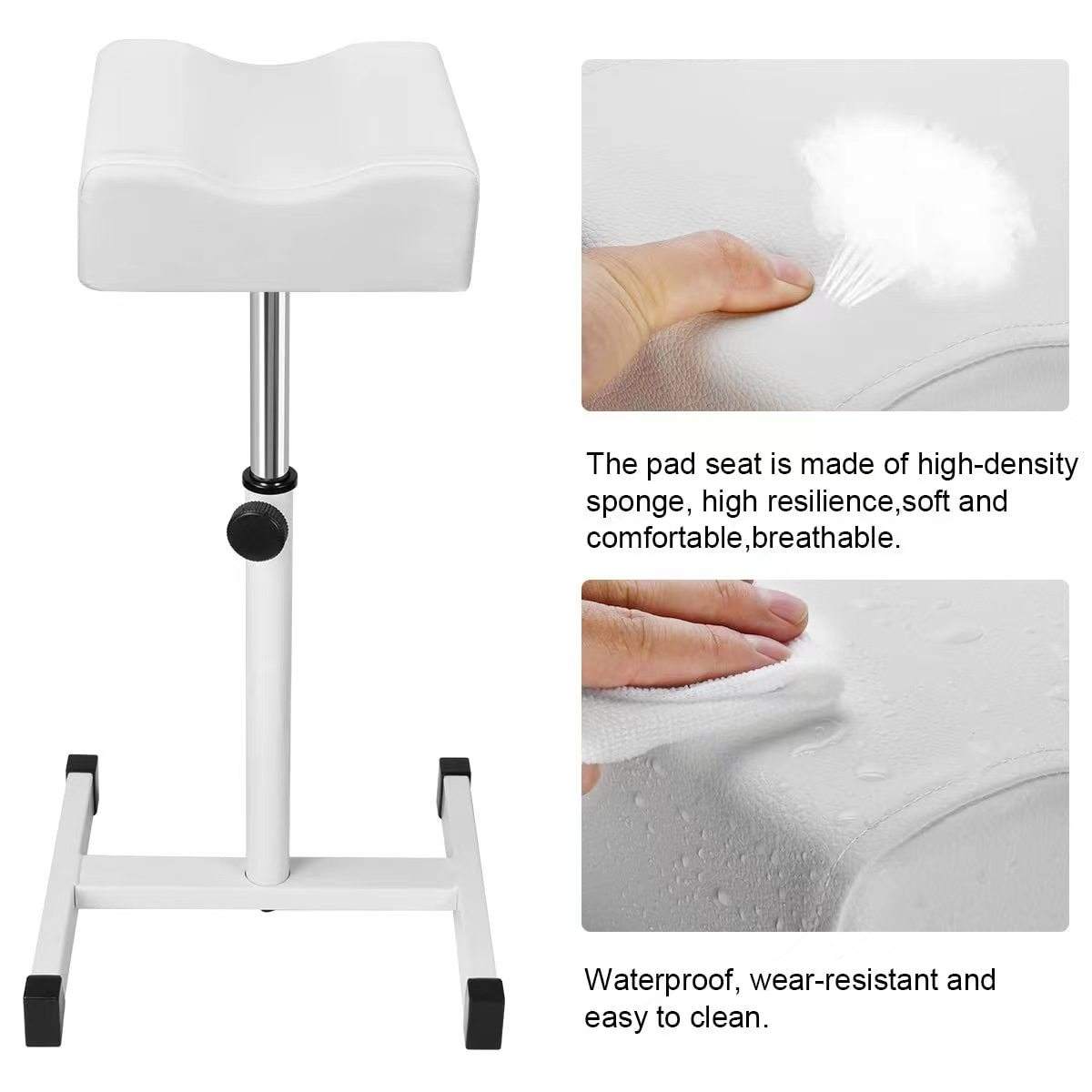 Adjustable Pedicure Foot Rest Stool 360° Rotating