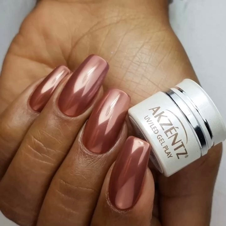 Akzentz - Gel-Play Pearlescent Powder - Copper, 1g