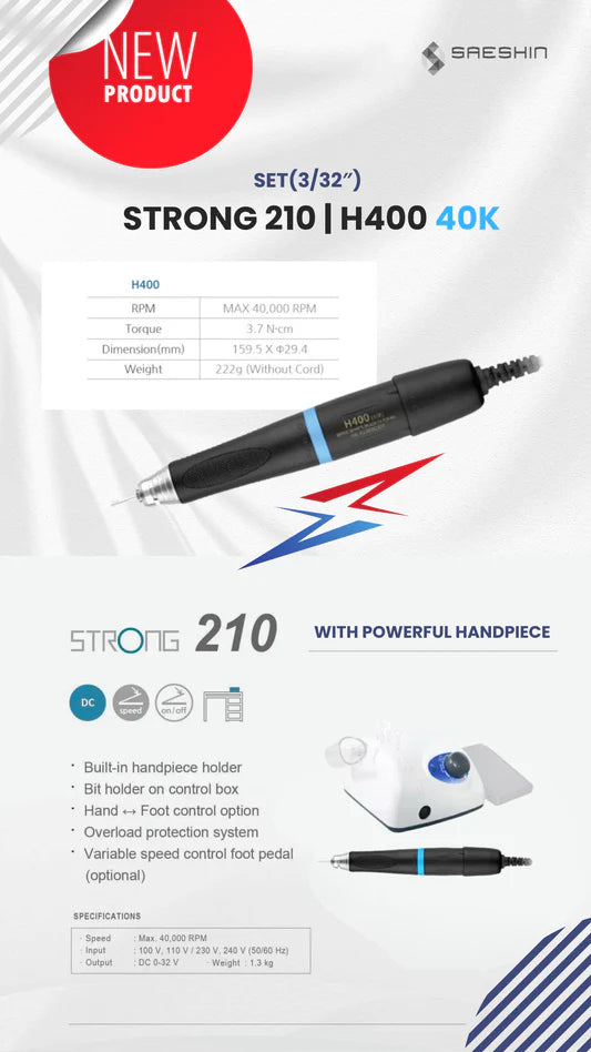 STRONG 210 / H400 40K SET(3/32″) -SAESHIN