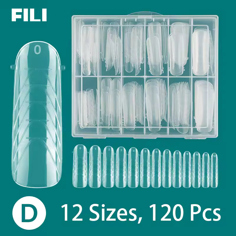 UPPER/DUAL NAIL FORMS #7 FOR ACRYGEL, POLYGEL 120pc