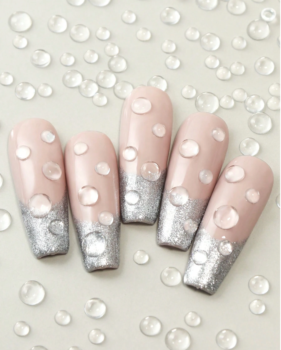 3D Transparent Water Drop Nail Charms