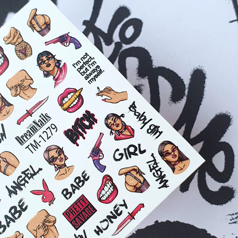 TM-1279 NAIL DECAL 2D