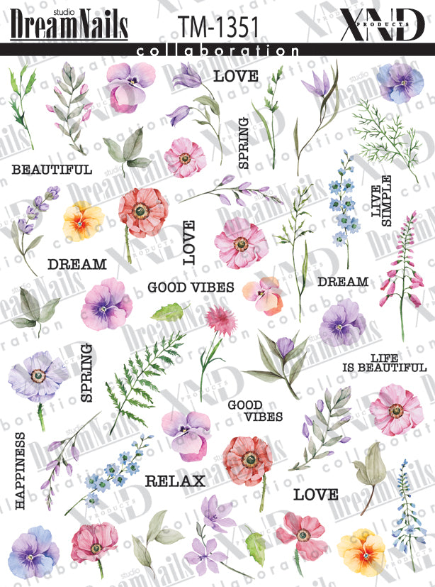 TM-1351 NAIL DECAL 2D