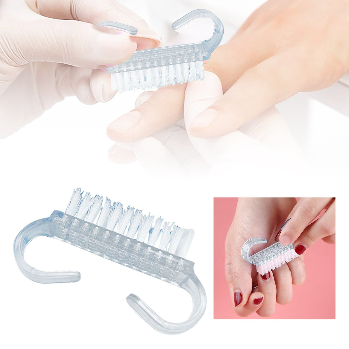 Nylon Nail Dust Remover Brushes, 1/3/10 pcs