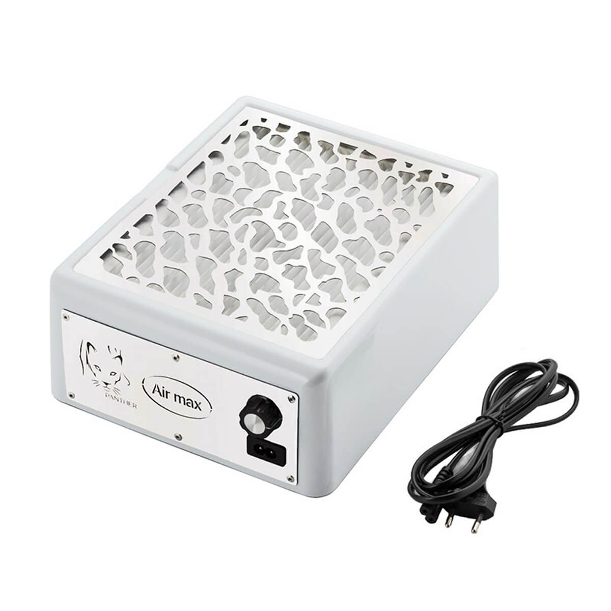 Compact 66W white desktop dust extractor for nail technicians