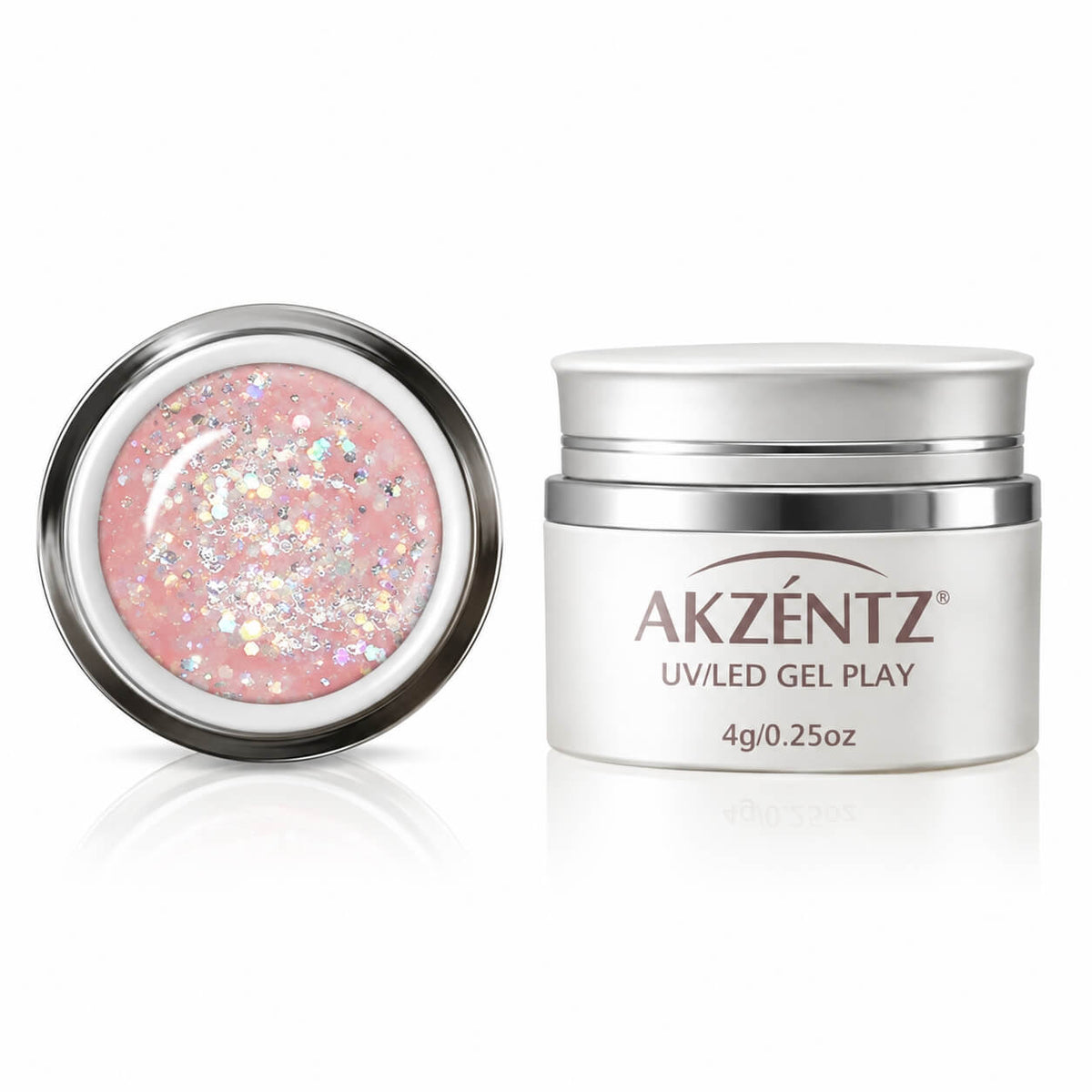 Akzentz Gel Play Dazzle Halo iridescent glitter gel 4g