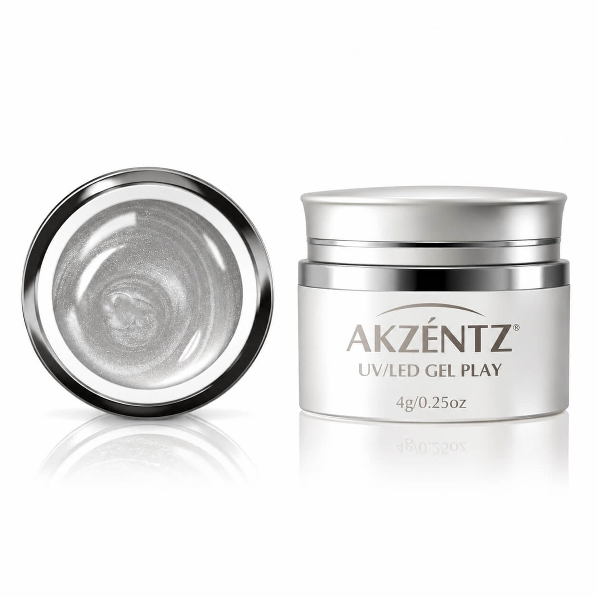 Akzentz - Gel Play Glitter Cosmic Silver, 4g