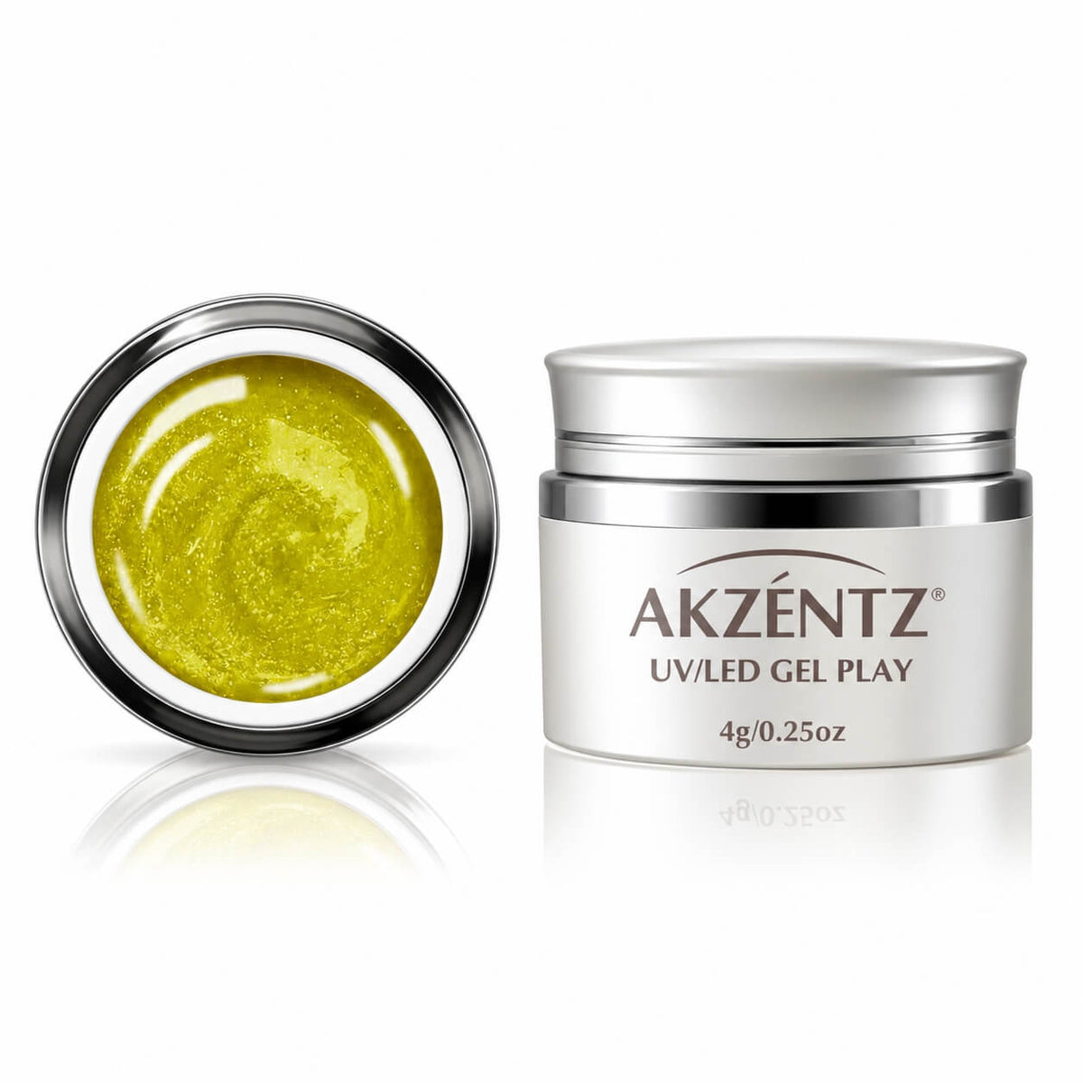 Akzentz Gel Play Glitter Gold, 4g, closed pot