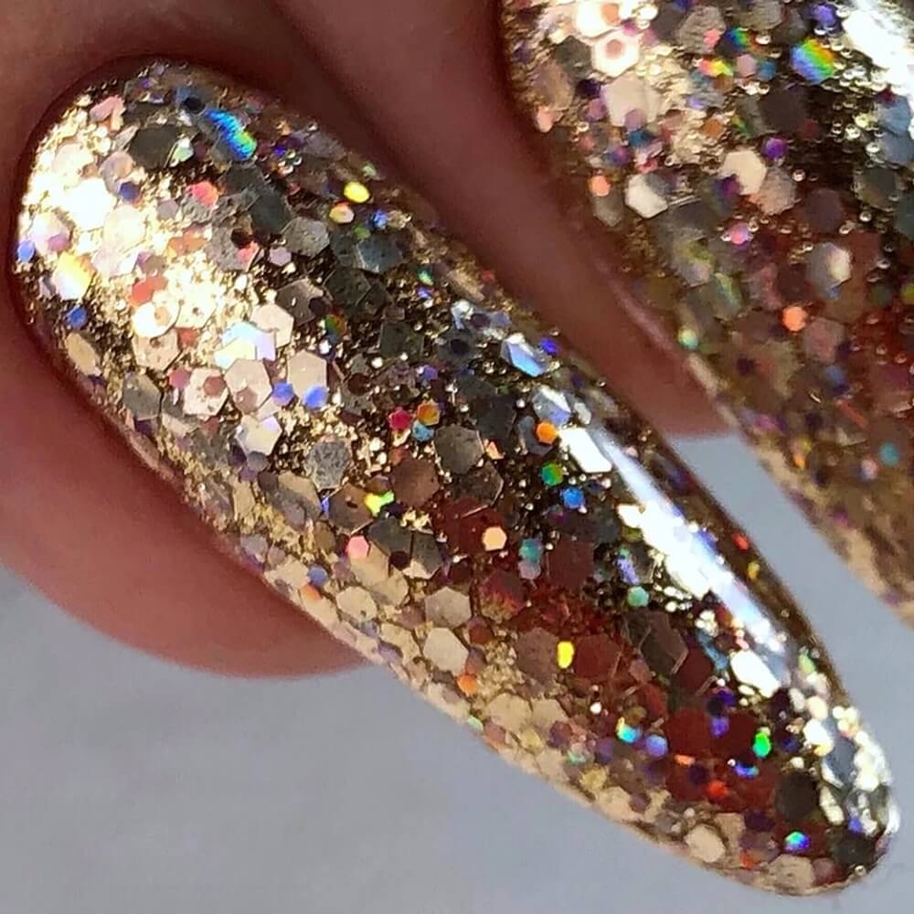 Akzentz Gold Crush Glitter Gel