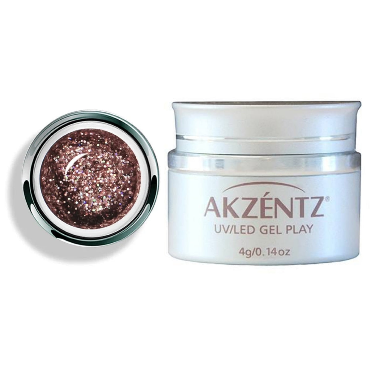 Akzentz Gel Play Glitter Rosy Dazzle 4g