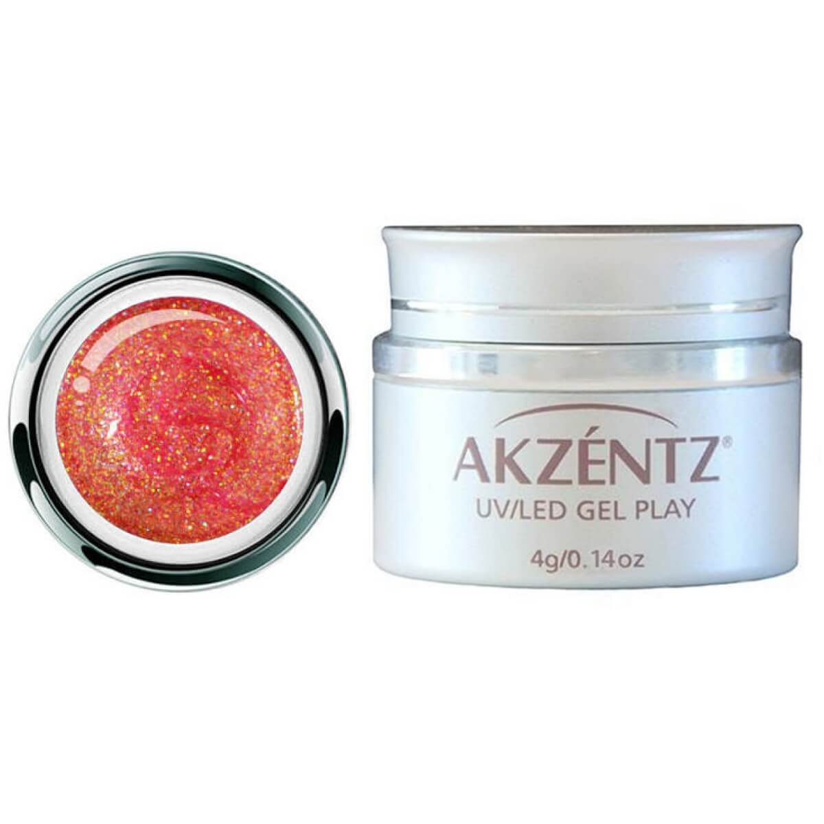 Akzentz Gel Play Glitter Shifter Coral 4g