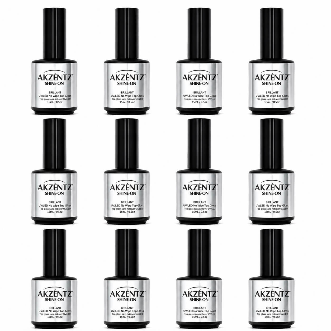Single 15ml bottle of Akzentz Shine-On from the 12-pack set