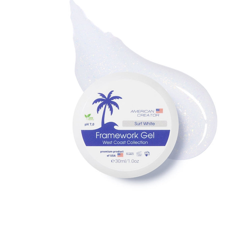 American Creator Framework Gel Surf White professional nail gel