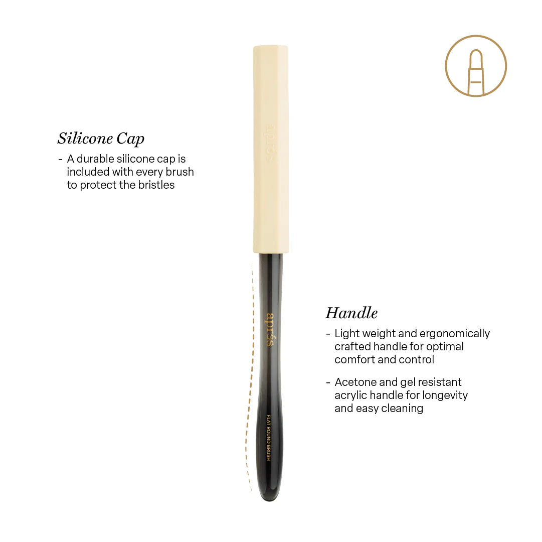Apres Flat Round Brush Silicone Cap