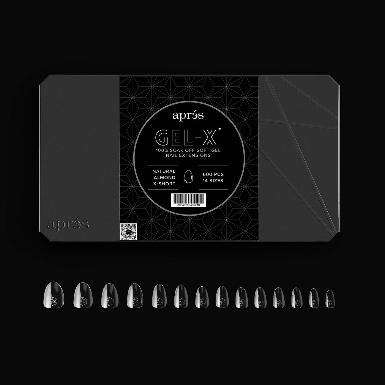 Apres - Gel-X Natural Almond Extra Short Box of Tips 2.0, 600pcs