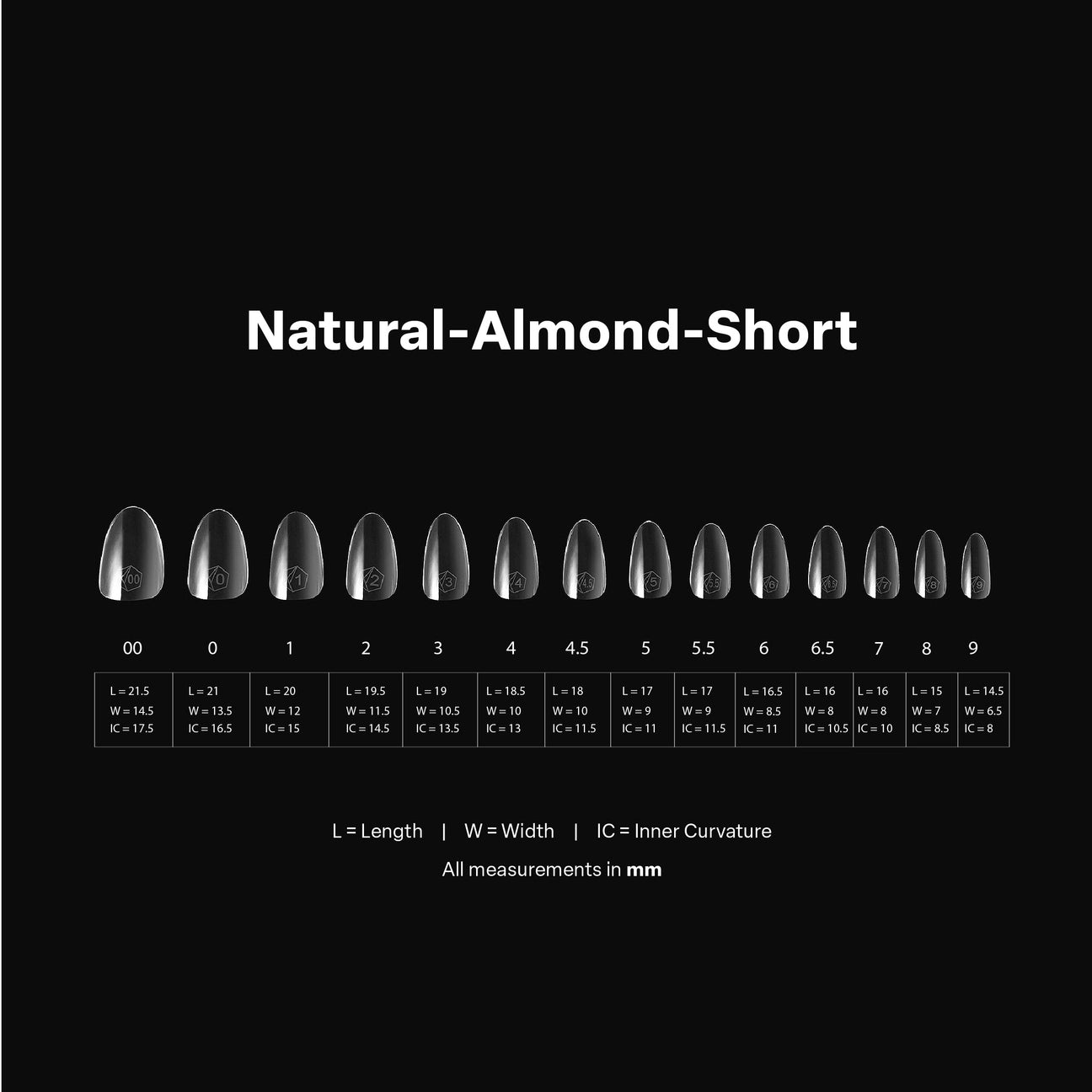 Apres - Gel-X Natural Almond Short Box of Tips 2.0, 600pcs