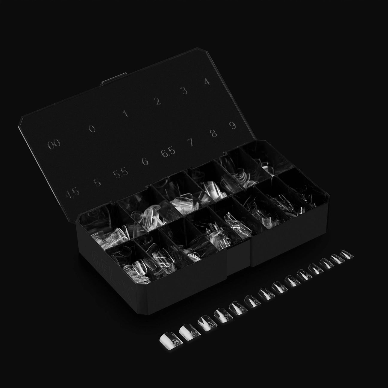 Apres - Gel-X Natural Square Extra Short Box of Tips 2.0, 600pcs