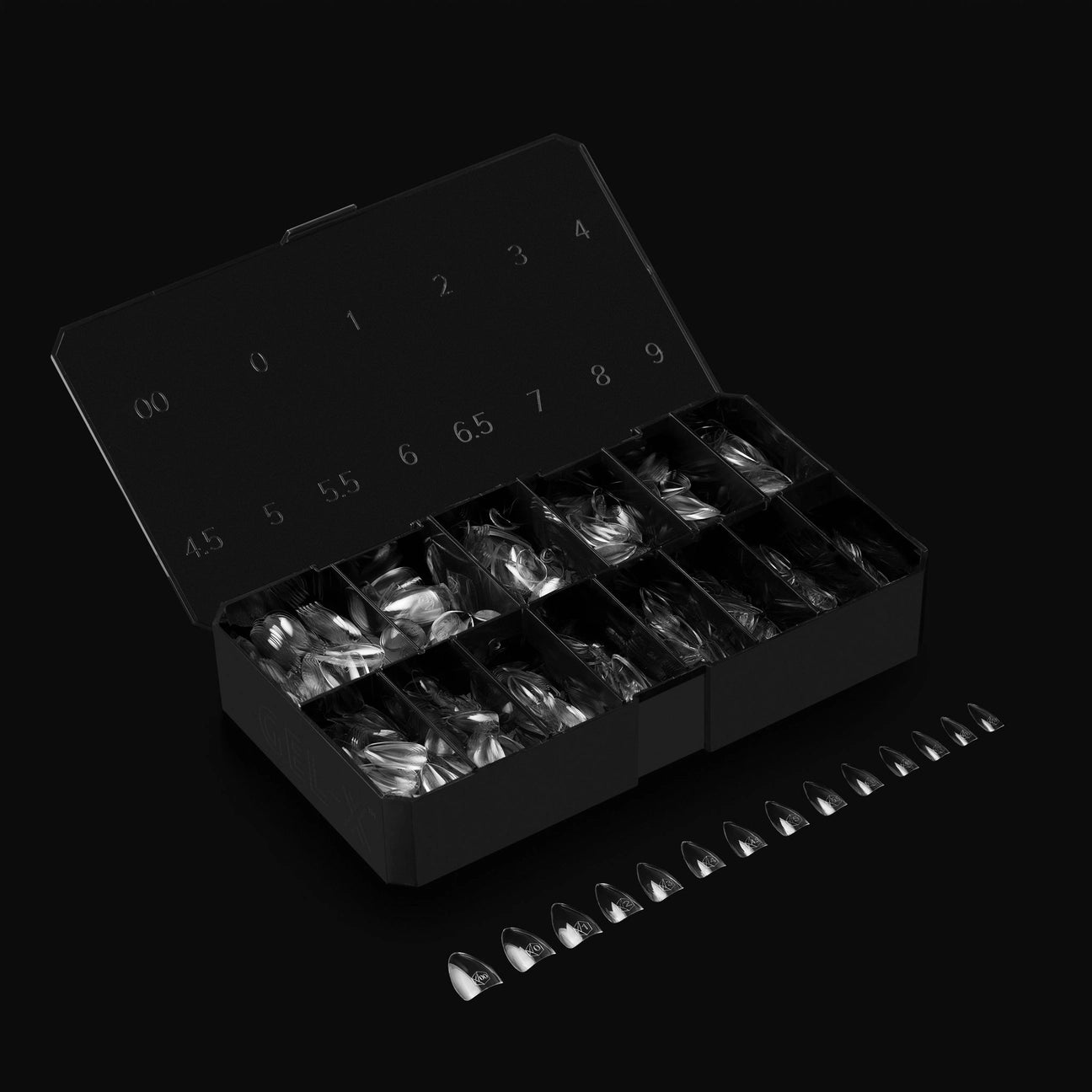 Apres - Gel-X Natural Stiletto Extra Short Box of Tips 2.0, 600pcs