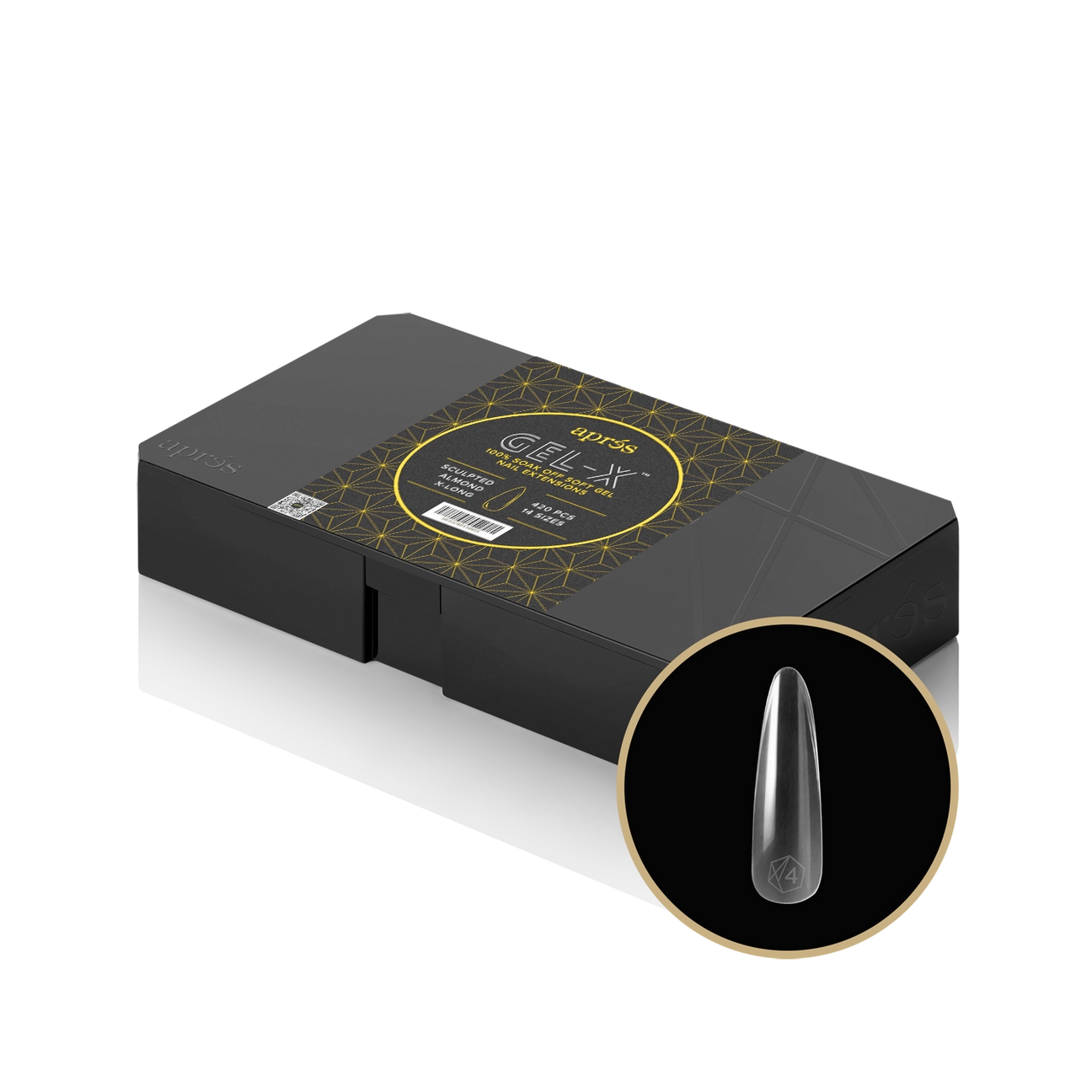 Apres - Gel-X Sculpted Almond Extra Long Box of Tips, 420pcs