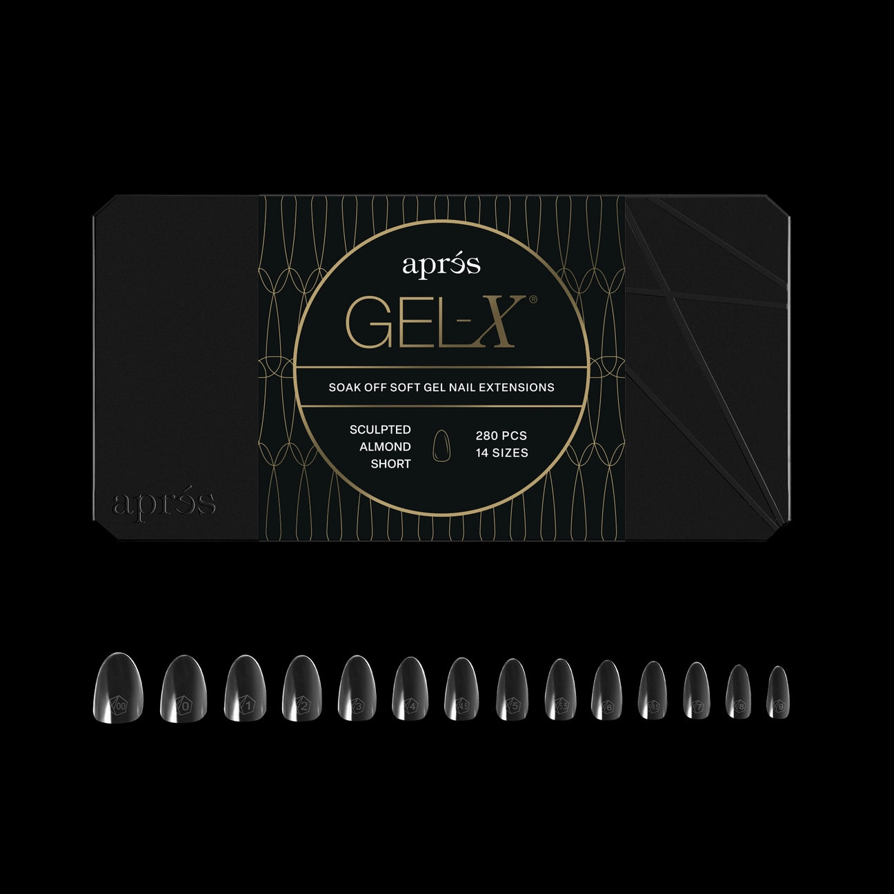 Apres Gel-X Sculpted Almond Tips Box 280pcs