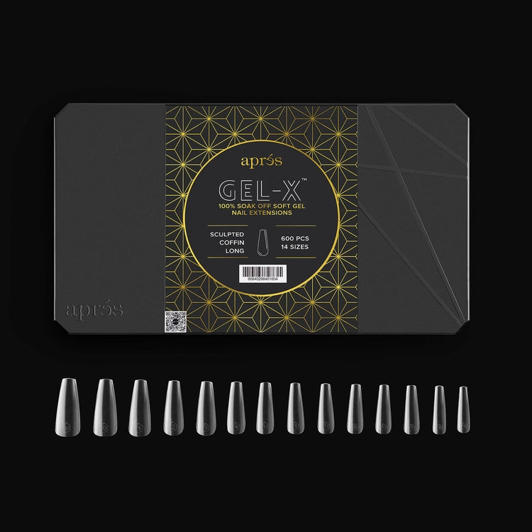 Apres - Gel-X Sculpted Coffin Long Box of Tips 2.0, 600pcs