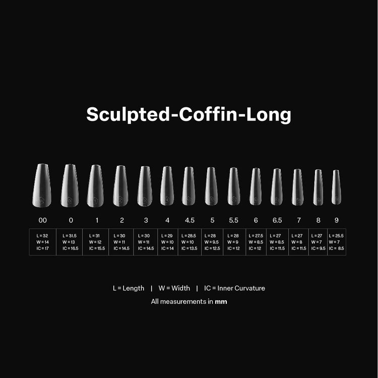 Apres - Gel-X Sculpted Coffin Long Box of Tips 2.0, 600pcs