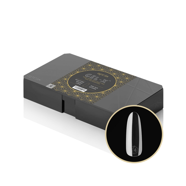 Apres - Gel-X Sculpted Round Long Box of Tips 2.0, 600pcs