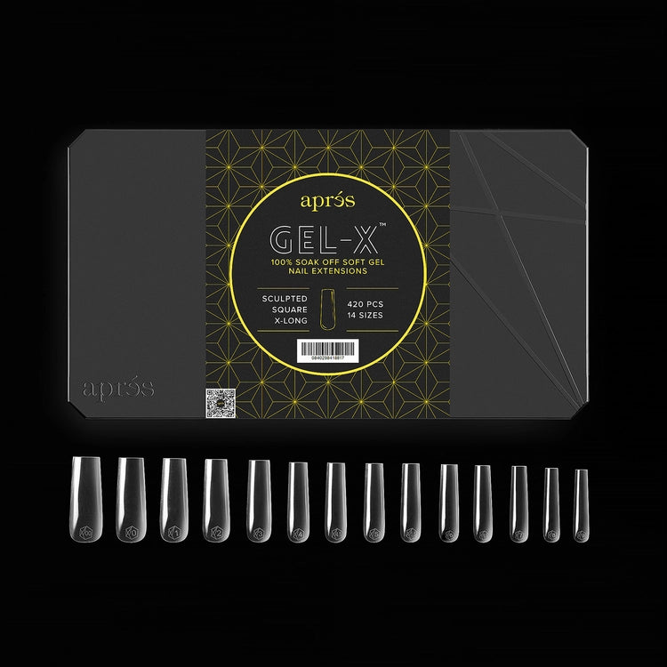 Apres - Gel-X Sculpted Square Extra Long Box of Tips, 420pcs