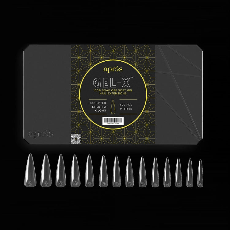 Apres - Gel-X Sculpted Stiletto Extra Long Box of Tips, 420pcs
