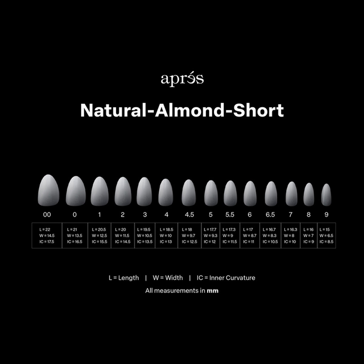 Apres Gel-X Natural Almond Short full cover nail tips