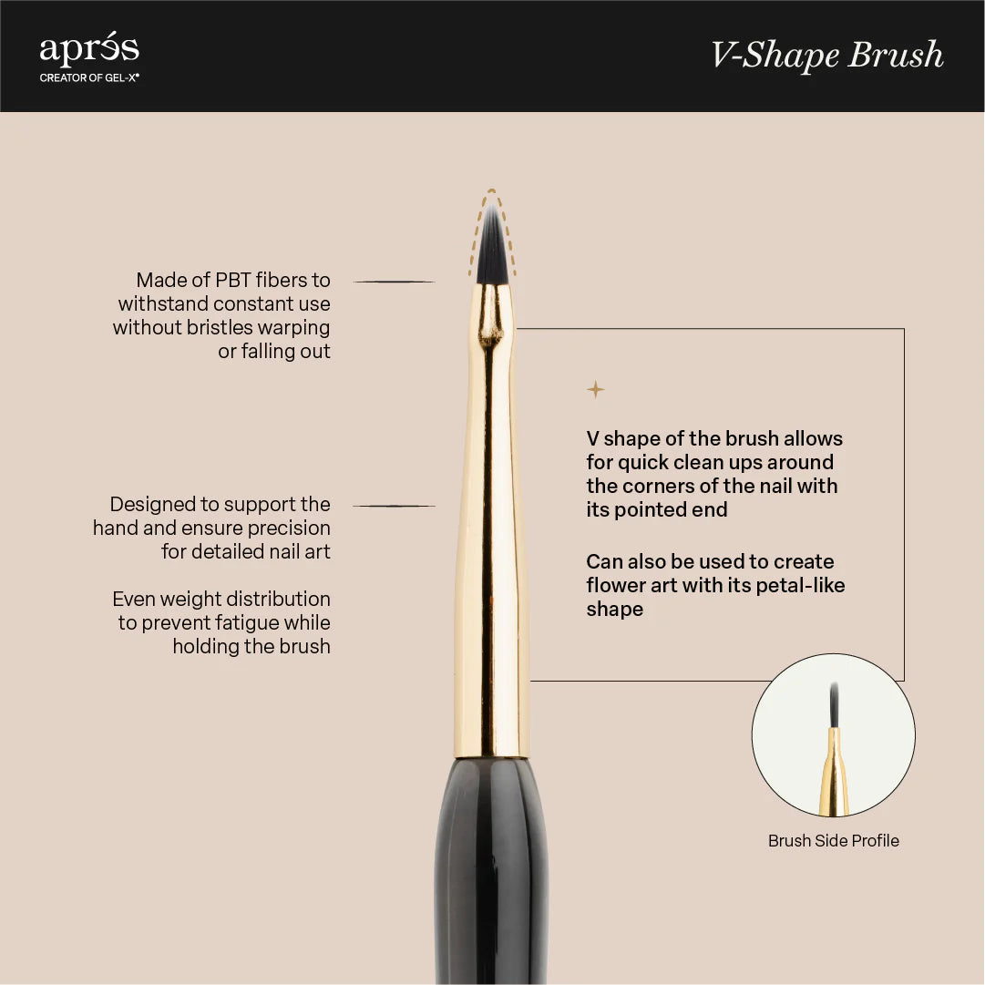 Apres Gel-X V-Shape Brush