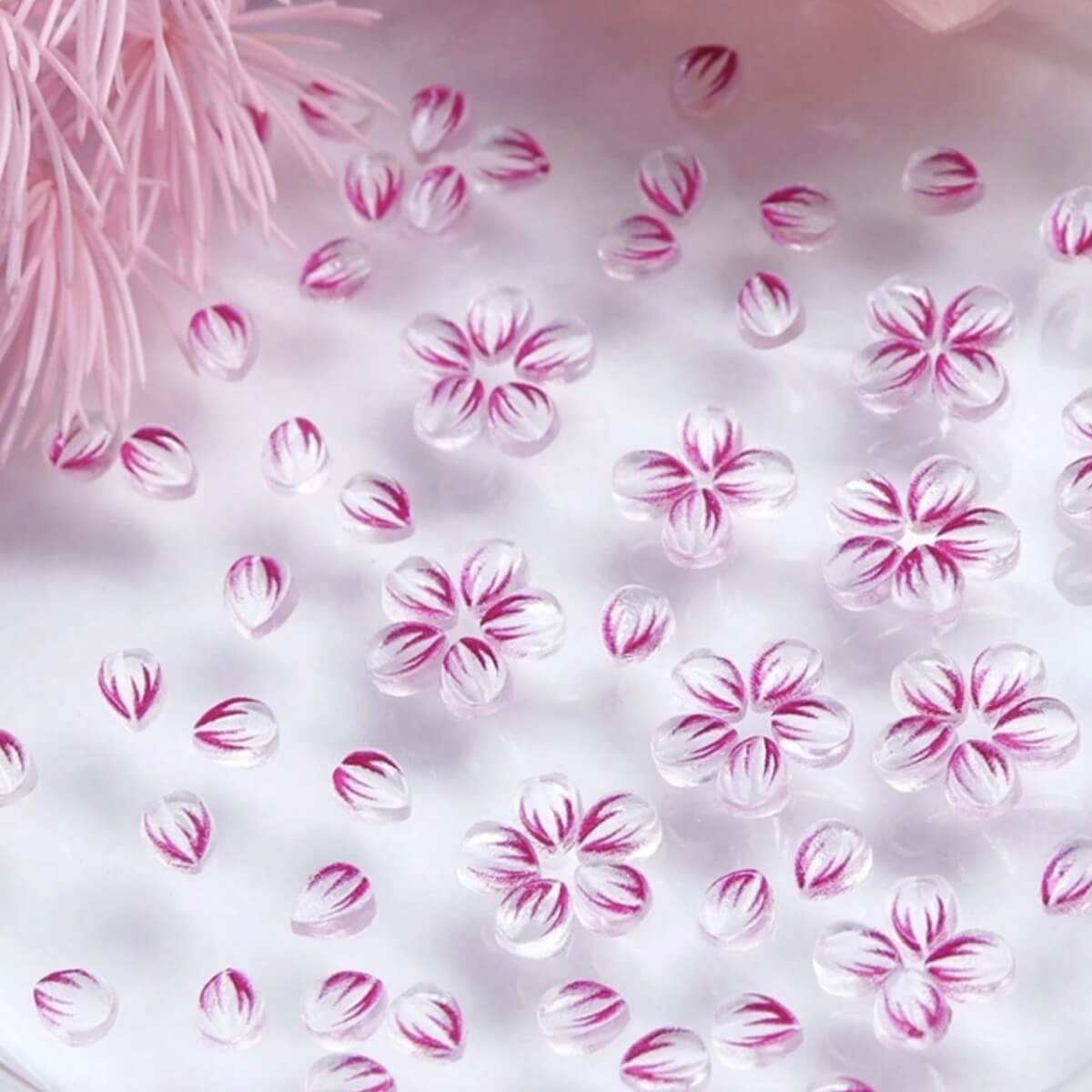 3D Flower Petal Nail Art Charms