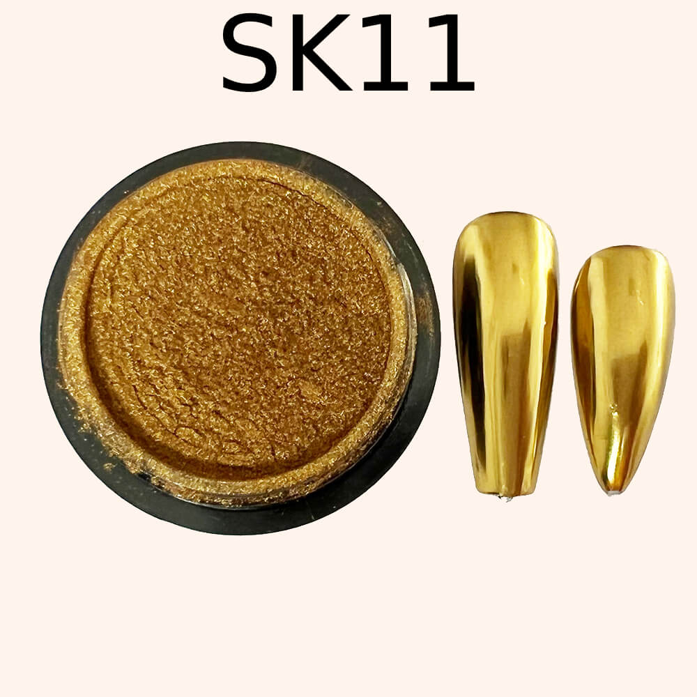 Chrome mirror effect powder pearl SK01-SK16, 16 shades