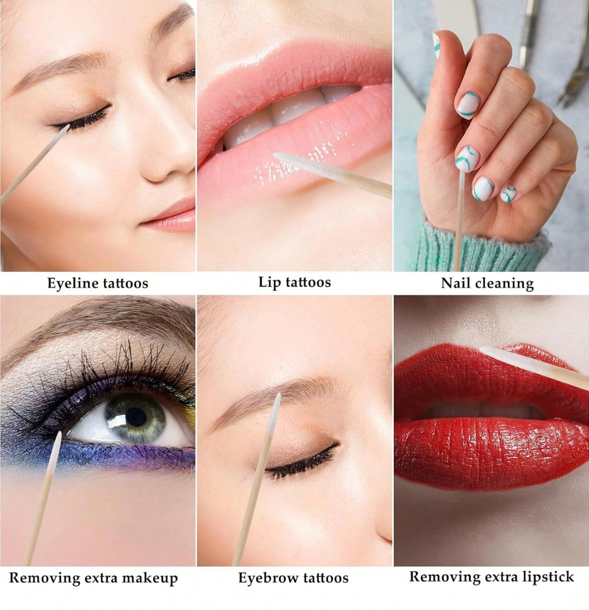 Nail Precision Micro Cleaning Swabs – 100pcs