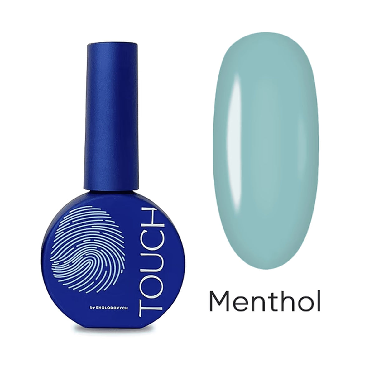 TOUCH Cover Base Menthol, 13ml, blue shimmer closed bottle