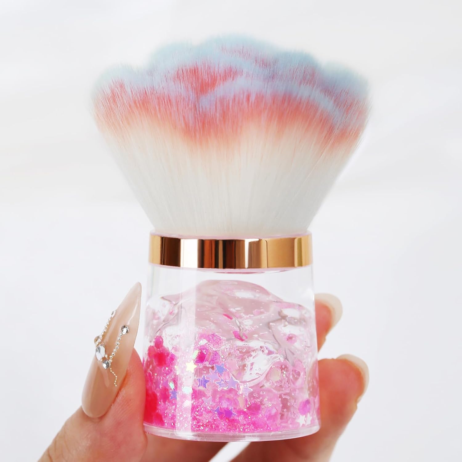 Crystal Nail Dust Brush for Professional Manicures
