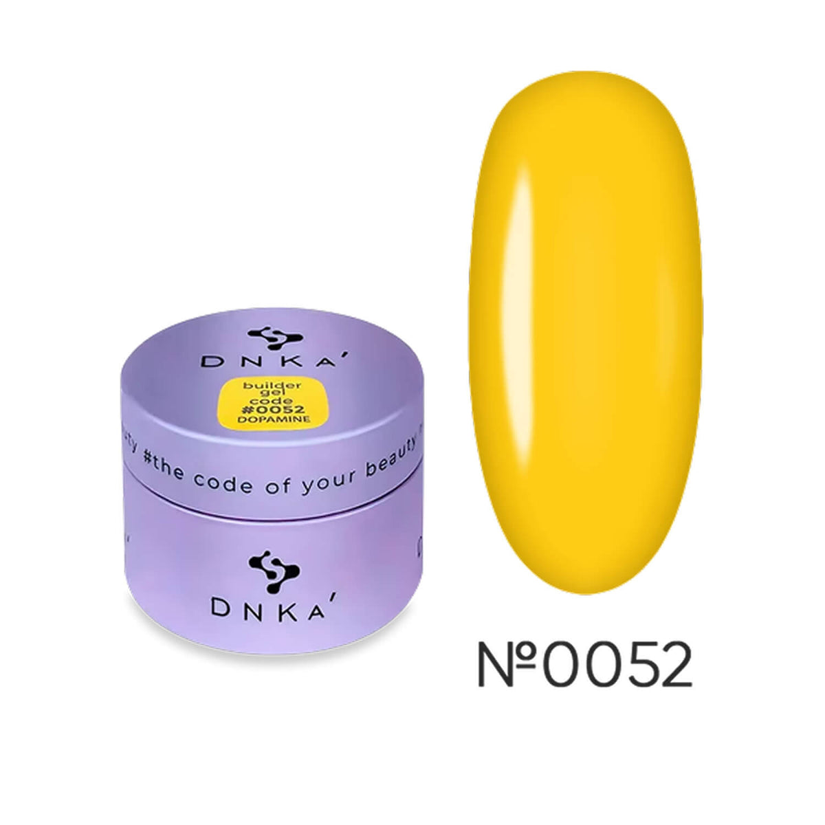 DNKa Builder Gel #0052 Dopamine, 15ml jar on a white background