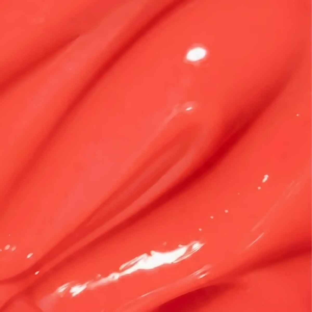 Close-up of the rigid, cured finish of DNKa Builder Gel #0054 Dopamine